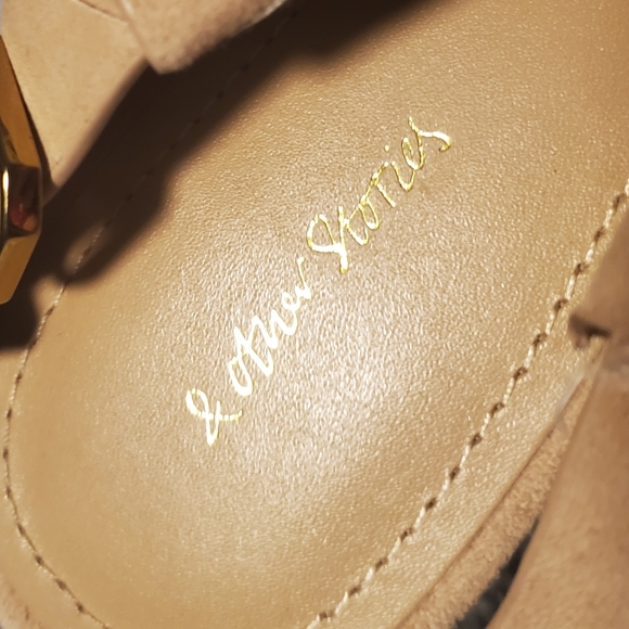 & OTHER STORIES Suede Strappy Short Heel Sandals - 6.5 - Picture 6 of 6